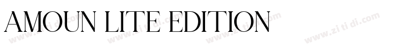 AMOUN LITE EDITION字体转换